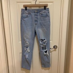 No Boundaries Destroyed Jeans Light Wash Juniors ‎ Size 13